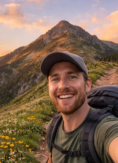 Selfie of a hiker